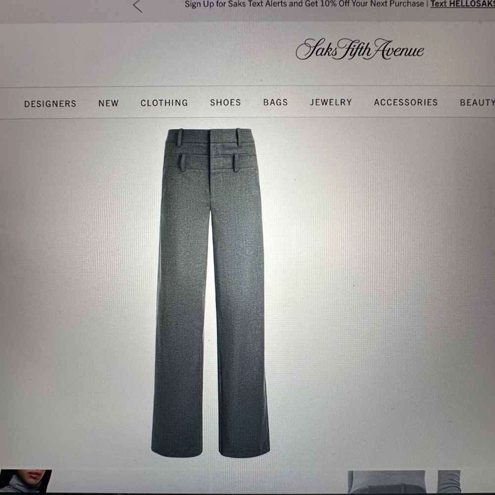 COPY - NWOT Alice + Olivia Aspen High-Rise Double-Waist Pants - Picture 4 of 7